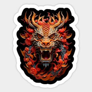 Chinese Dragon. 2024 year of the dragon. Sticker